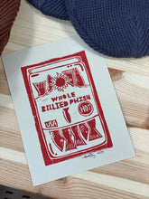 Load image into Gallery viewer, Billied Phish Linocut Print
